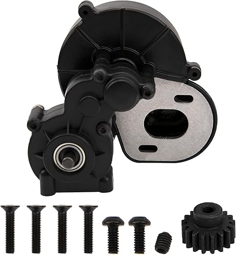 ShareGoo - Caja de transmisión completa de plástico, caja de cambios central con engranajes montados compatible con Axial SCX10 SCX1-II Jeep 90046