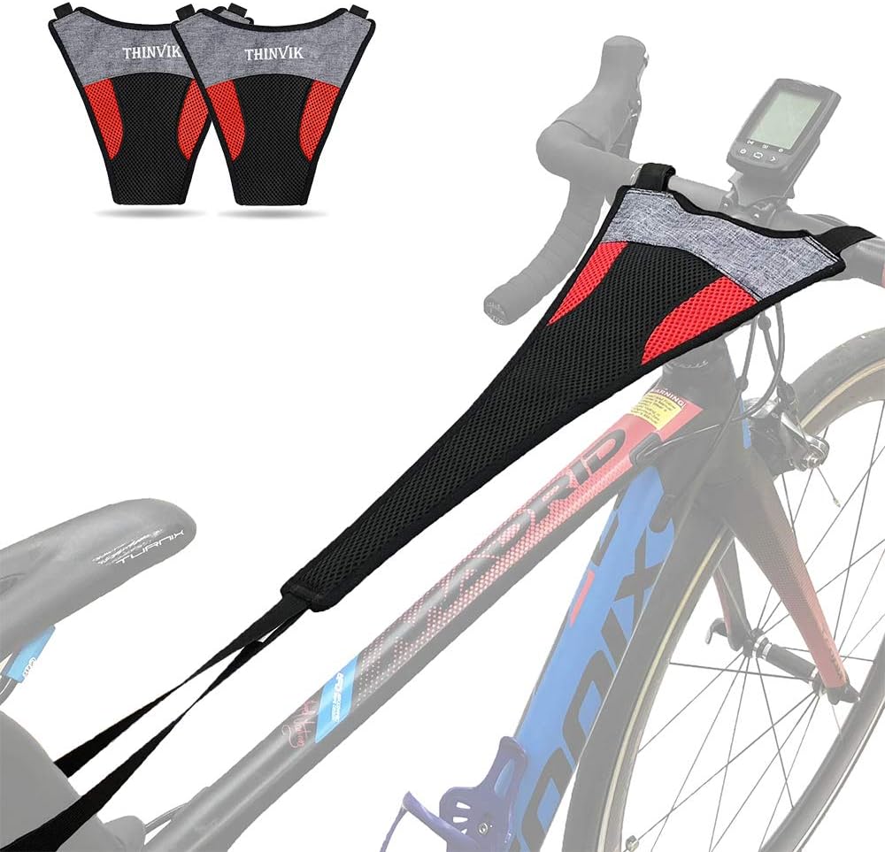 Thinvik 1-Pack/2-Pack Bike Frame Sweat Guard Sweat Absorbs Prevent Bicycle from Corrosion for Bicycle Trainer Indoor Cycling Training
