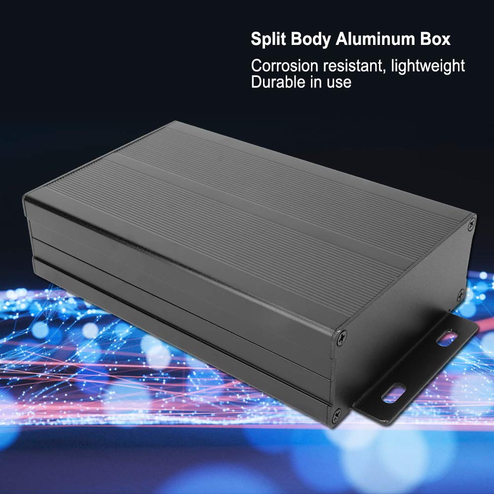 Scatola elettronica in alluminio, scatola protettiva per progetti di circuiti stampati fai-da-te Custodia di raffreddamento in alluminio 1,6 x 3,8 x 5,9 pollici, per controller, GPS