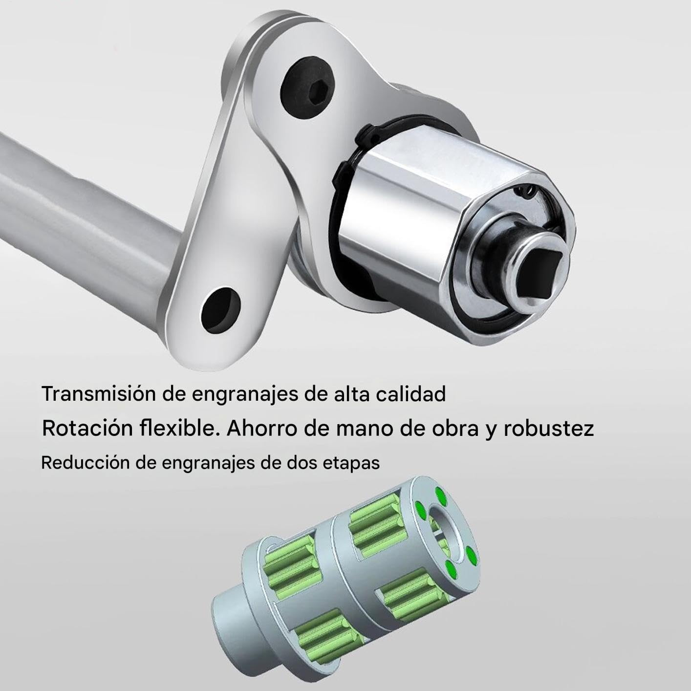 Genérico Multiplicador De Par - Llave Para Tuercas De Rueda - Extractor De Tuercas Con Casquillo Y Kit Para Cambio De Ruedas En Mantenimiento De Vehículos