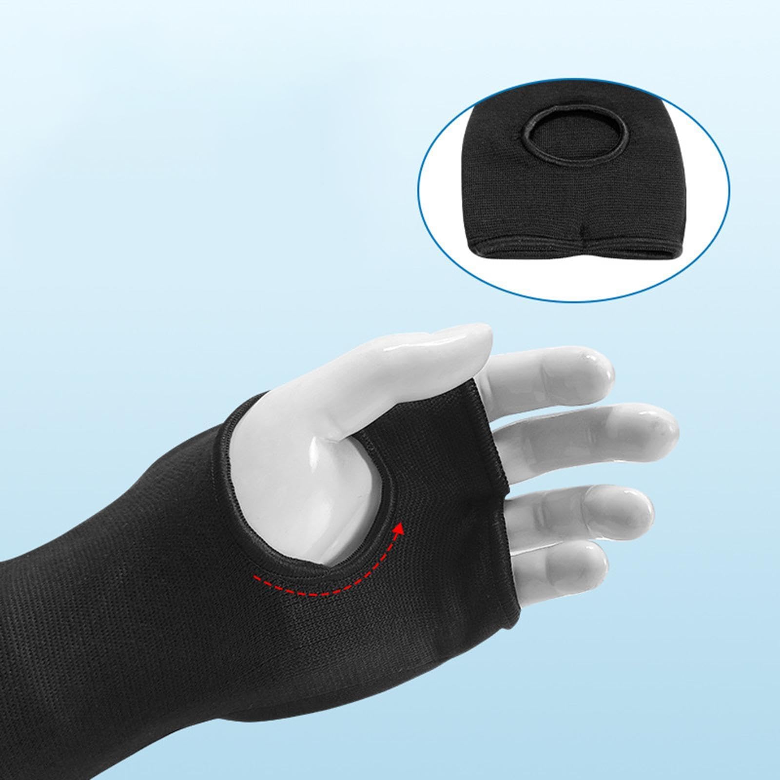 Fist - Protezioni per avambraccio, morbide, per palestra, taekwondo, XL, colore: nero
