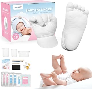 Baby Hand Casting Kit, UnityStar Baby Hand Mold Kit for Infant Hand & Foot Mold Baby Sculpture Supplies Keepsake Plaster for First Birthday, Newborn Gifts