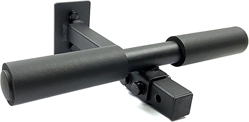 Trenbon Equipo de entrenamiento de barra de flexión de isquiotibiales nórdicos de montaje en pared para rizos de isquiotibiales, sentadillas