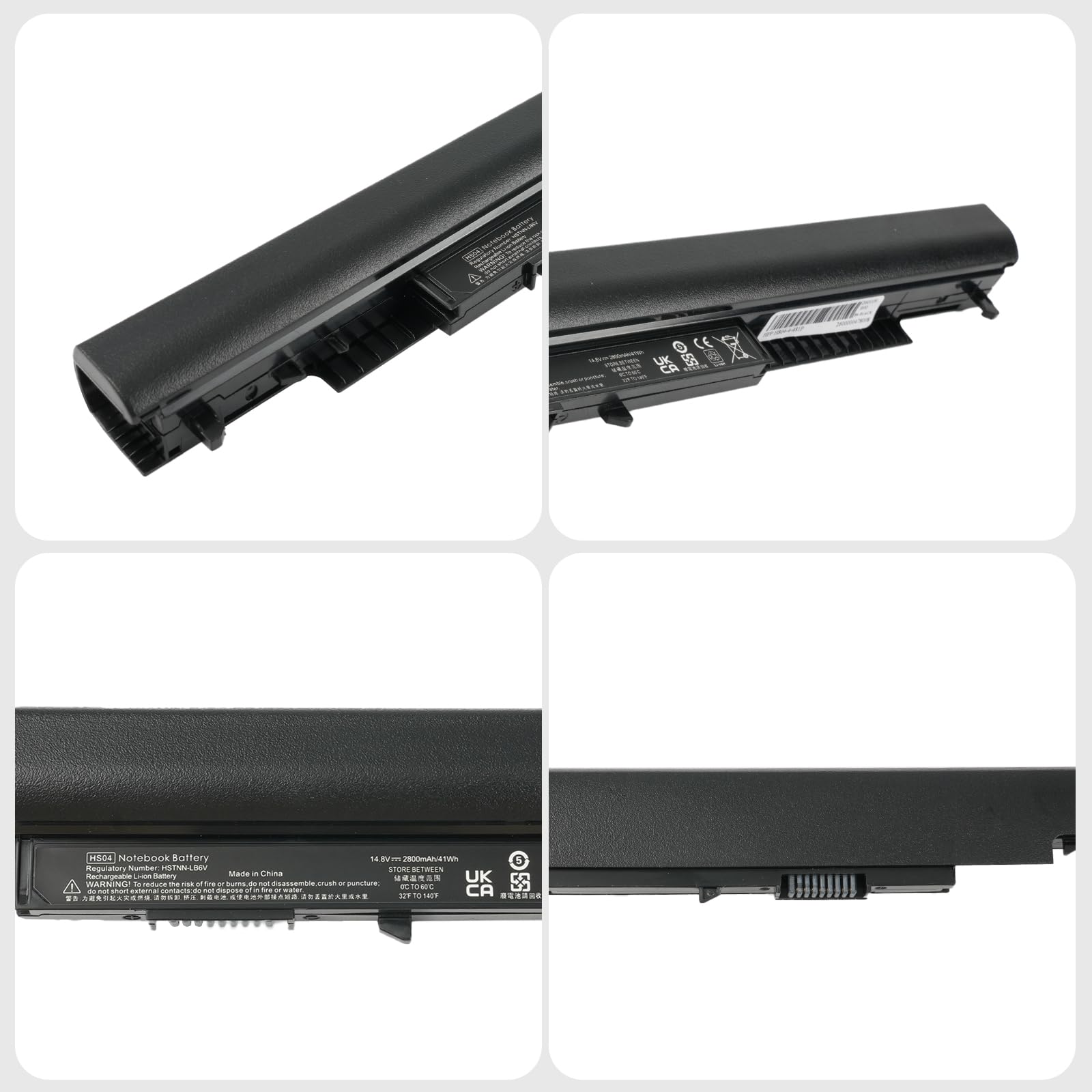 HS03 HS04 2800 mAh Batería para portátil HP 807957-001 807956-001 240 G4 245 G4 246 G4 250 G4 255 G4 256 G4 Pavilion 14 15 Batería para portátil, HSTNN-LB6V HSTNN-LB6U TPN-I119 TPN-I120