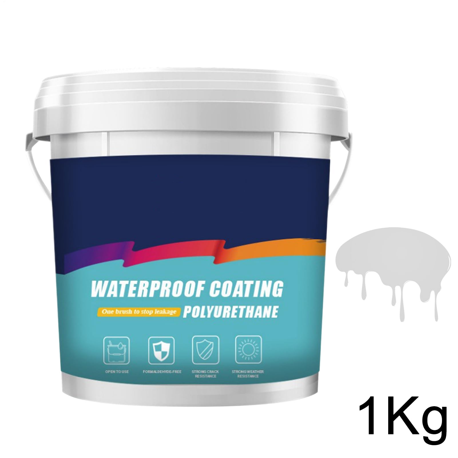Mastic imperméable pour sol de salle de bain – Colle transparente pour
