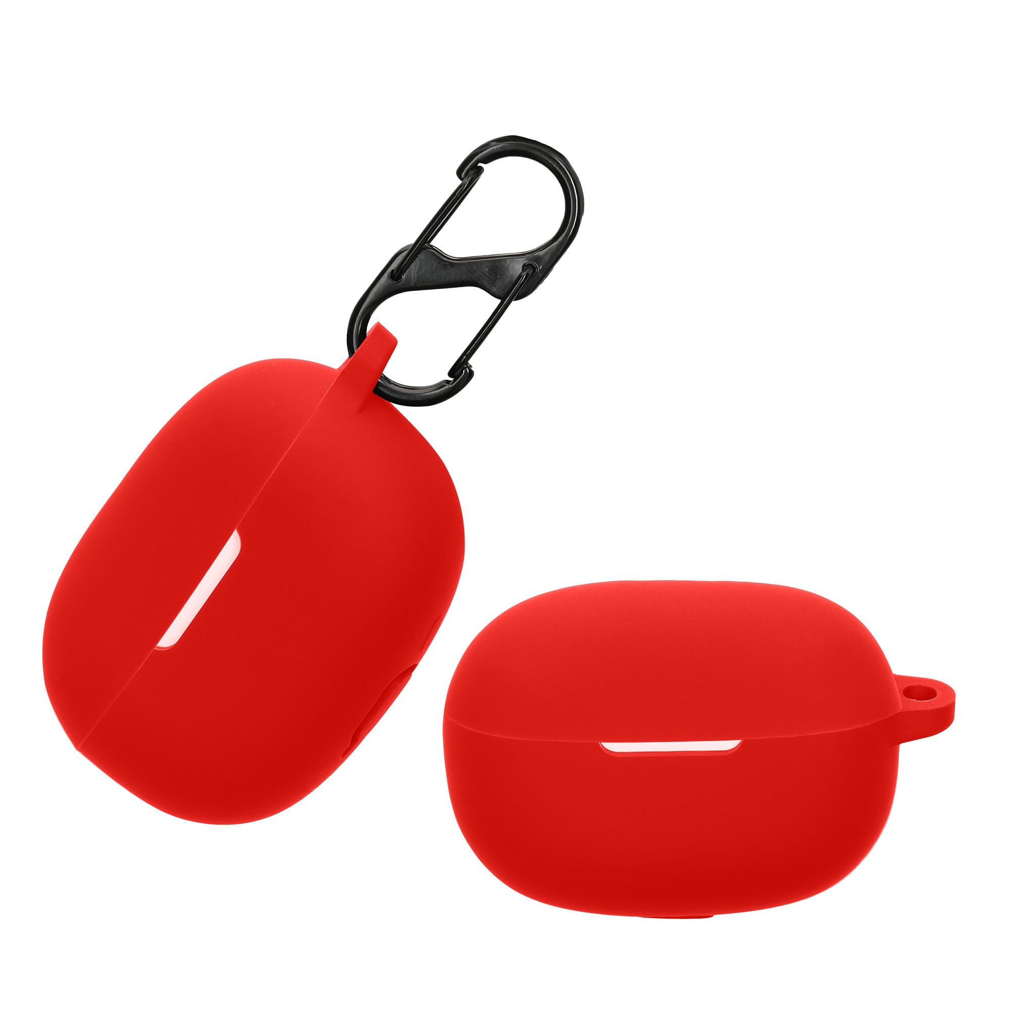 YAODLE Funda Compatible Con Xiaomi Redmi Buds 6, Funda Suave A Prueba De Golpes, Con Mosquetón, Antihuellas, Antiabrasión (blanco