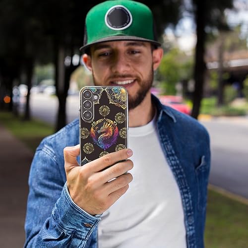 Miniatura 6 de MUNDAZE - Case for Samsung Galaxy A13 Slim Hybrid Shockproof Hard Shell Soft TPU Heavy Duty Protective Phone Cover - Mandala Geometry Abstract