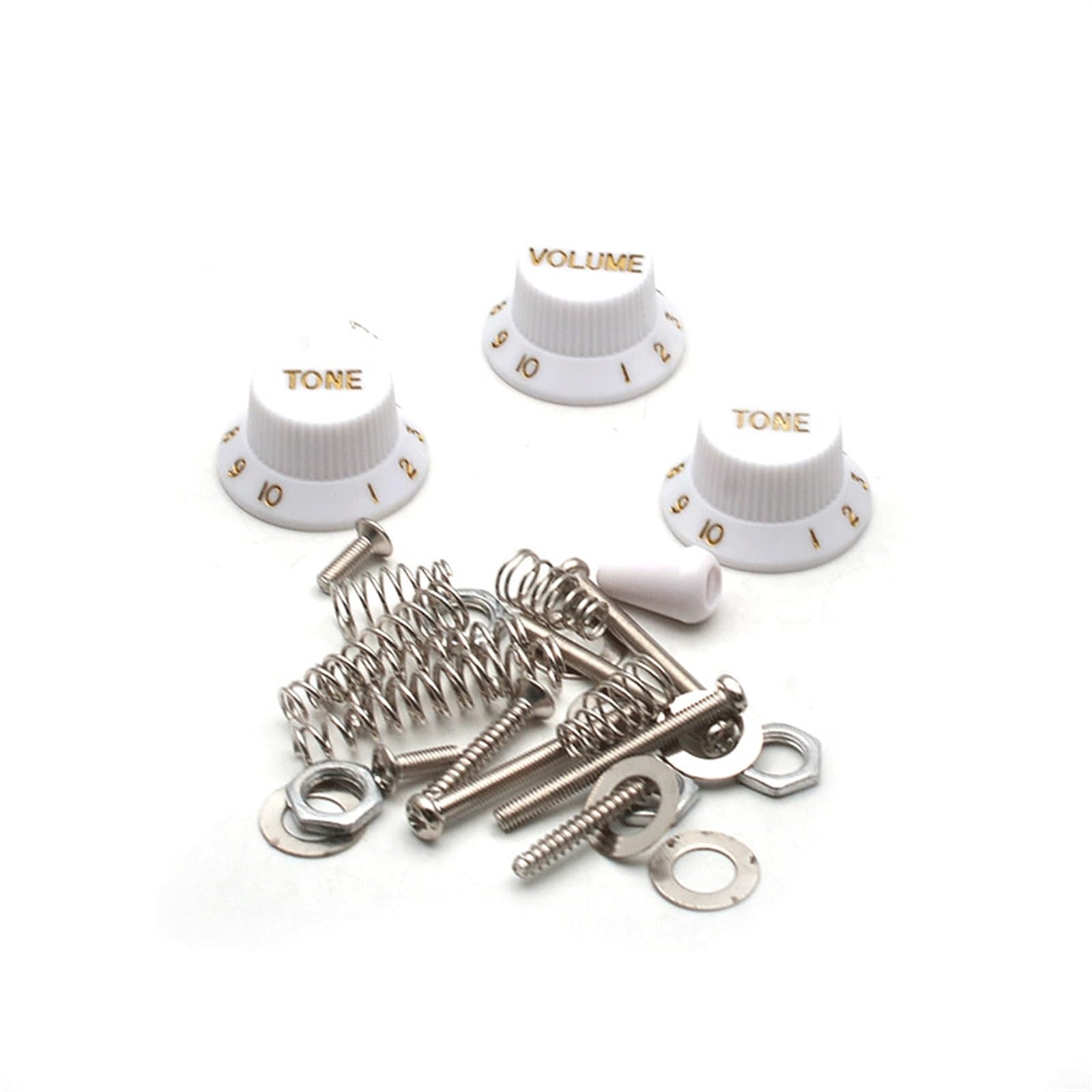 Conjunto De Línea Con Pastilla HSH, Potenciómetro De 500 K, Orificio De Salida De 6,35 Apto Para Guitarra Eléctrica ST(White)