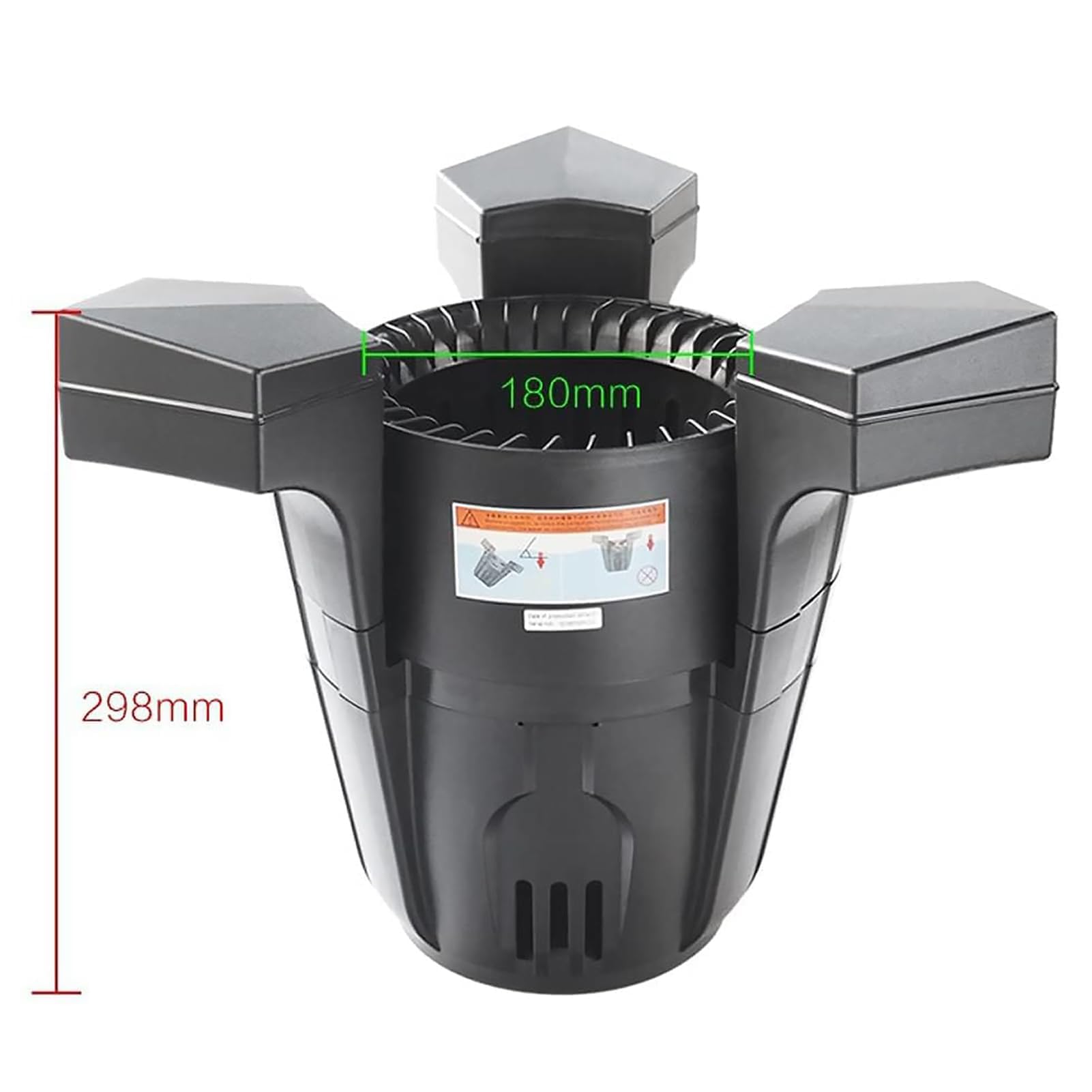 Skimmer automatico per piscine e laghetti, aspiratore galleggiante a ventosa per laghetti e piscine, estrattore di superfici da 70 W e chiarificatore per una manutenzione del giardino senza sforzo