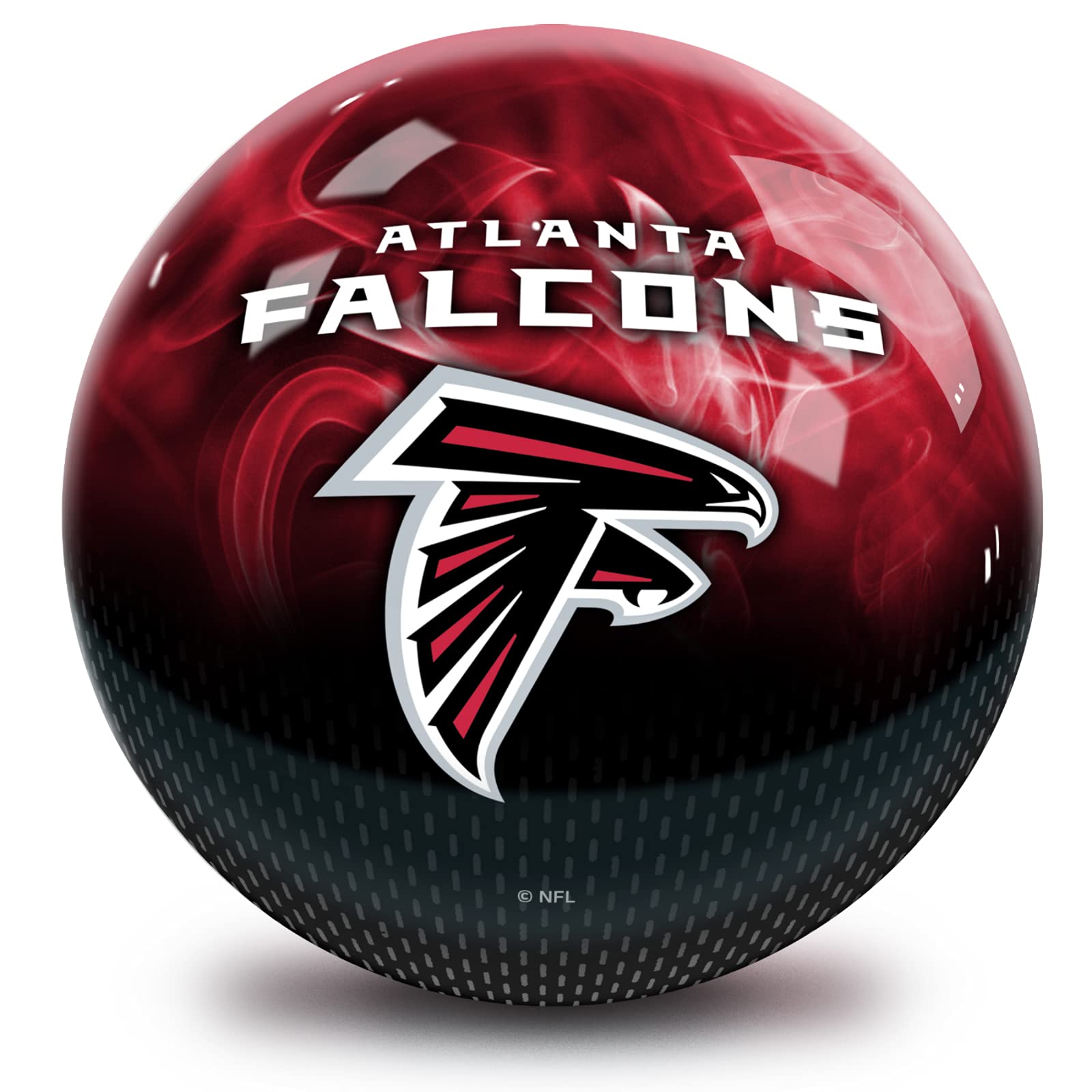 Strikeforce Bowling NFL Atlanta Falcons On Fire Undrilled Bowling Ball