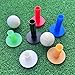 VIVIDLY Rubber Golf Tees for Mats & Driving Range & Golf Simulators - 6 Colors and 6 Sizes for Indoor Outdoor Backyard Home Office (Multiple Colors, 12 Pieces)