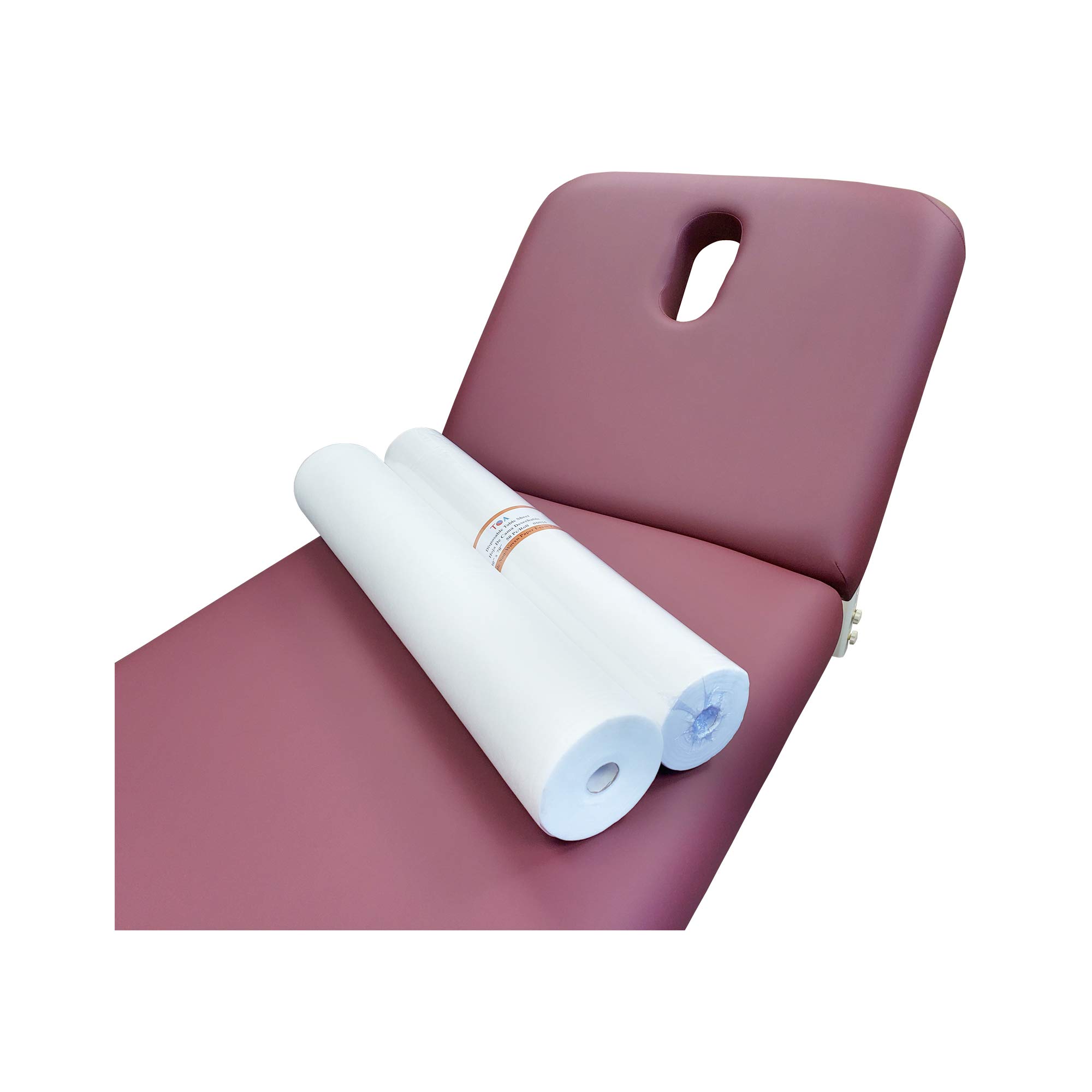 2 Rolls of 70.5"x28" 50 Sheet Disposable Non-Woven Paper Exam Table Bed Cover
