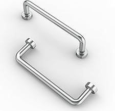 FURNIWARE 10pcs Chrome Furniture Handles Kitchen Cabinet Handles Kitchen Cabinet Handle Cabinet Handle 96mm Hole Spacing