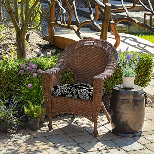 Image of Arden Indoor /Outdoor Rocking Chair Or Wicker Chair Cushion, 2-Pack, 20 x 18, Water Repellent, Rain Proof, Fade Resistant Cushion for Rocking Or Rounded Back Chair