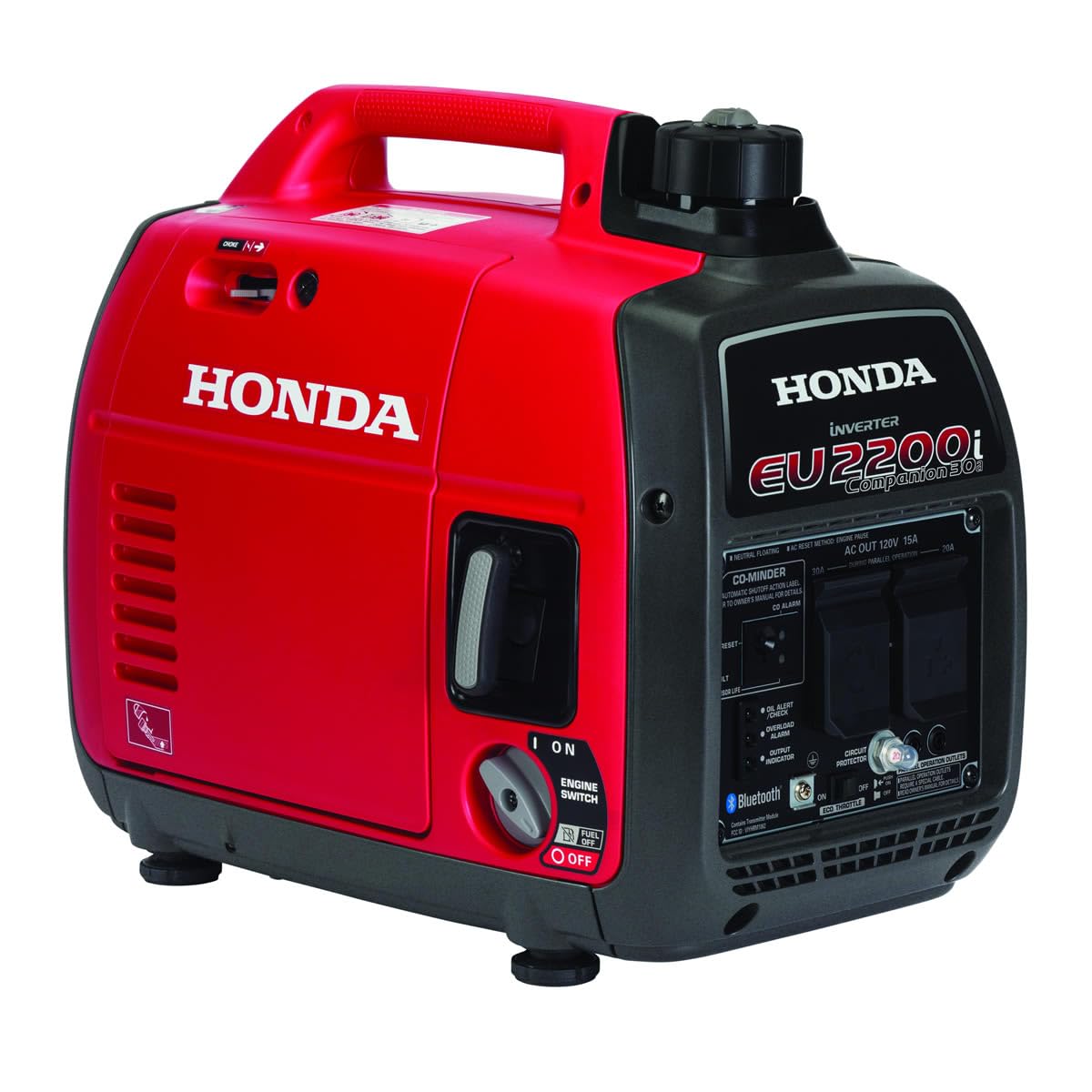 Honda EU2200ITAN1 2200-Watt 120-Volt Companion Super Quiet Portable Inverter Generator with CO-Minder - 49-State