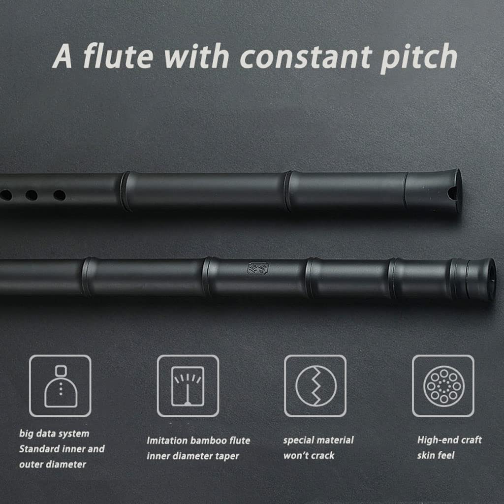 TsoLay Flauto principiante Flauto Cinese Chiave G Verticale ABS Flauto 9 Annodato Xiao No Crack Strumenti Musicali Tradizionale a fiato Xiao Flauto Flauto principiante Strumento Musicale