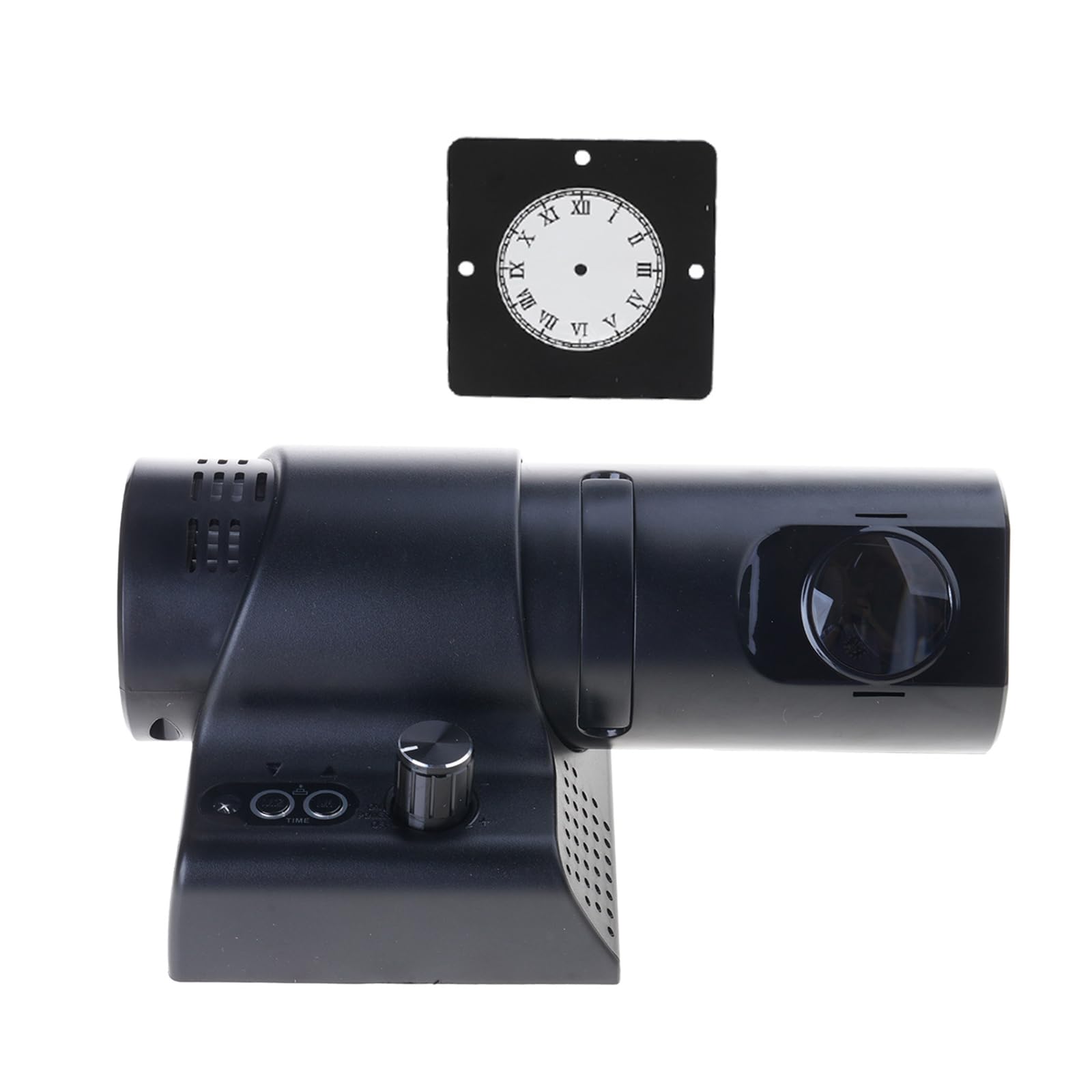 Reloj de proyección analógica LED con control remoto y diapositivas coloridas, números conmutables para dormitorio, sala de estar, reloj de gestión de tiempo