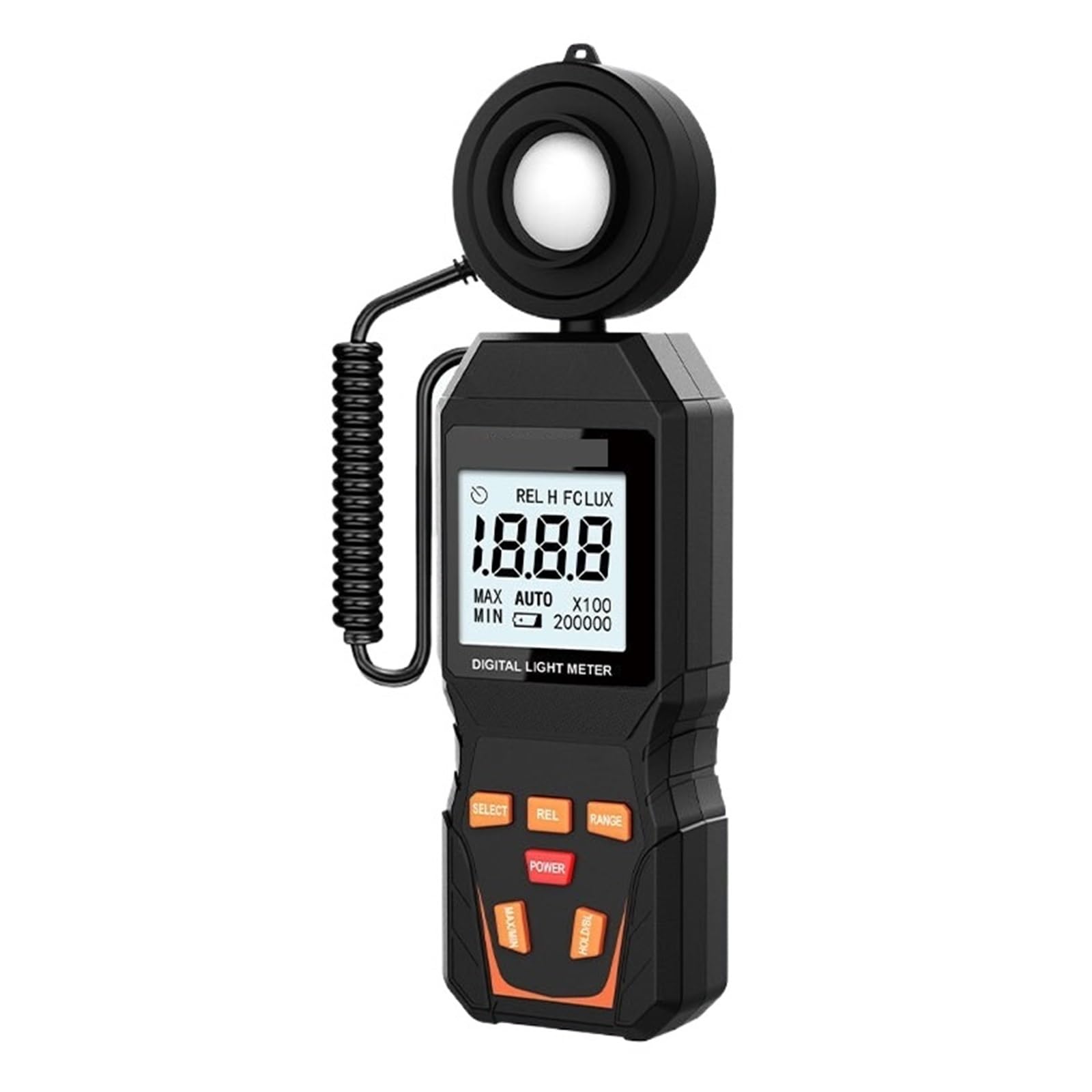 Medidor De Luz Digital MAX 200.000Lux Luxómetro Luminancia Lux FC Prueba Iluminómetros Fotómetro Auto LCD Medición Precisa Luz