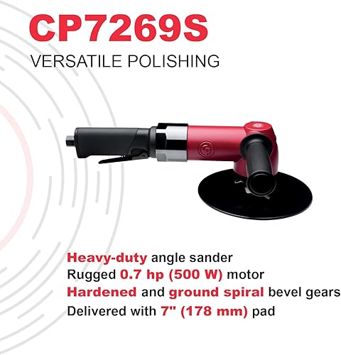 Miniatura 2 de Chicago Pneumatic CP7269S lijadora angular de 7 pulgadas
