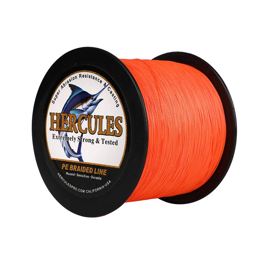 HERCULES Braided Fishing Lines 8 Strands 100m-2000m 10lb-300lb Super Strong PE Fishing Wire 109-2187 Yards Multifilament Fishing Line for Saltwater & Freshwater Fishing