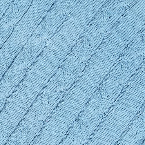 Image of Kid Nation Boys Sweater Cotton Quarter Zip Sweater Kids Cable Knit Pullover | Casual 1 /4 Zip Sweater for Child 3-14 Years (Previously Amazon Essentials)