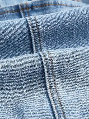 WDIRARA Women's Square Neck Sleeveless Zip Back Asymmetrical Denim Tank Crop Top4