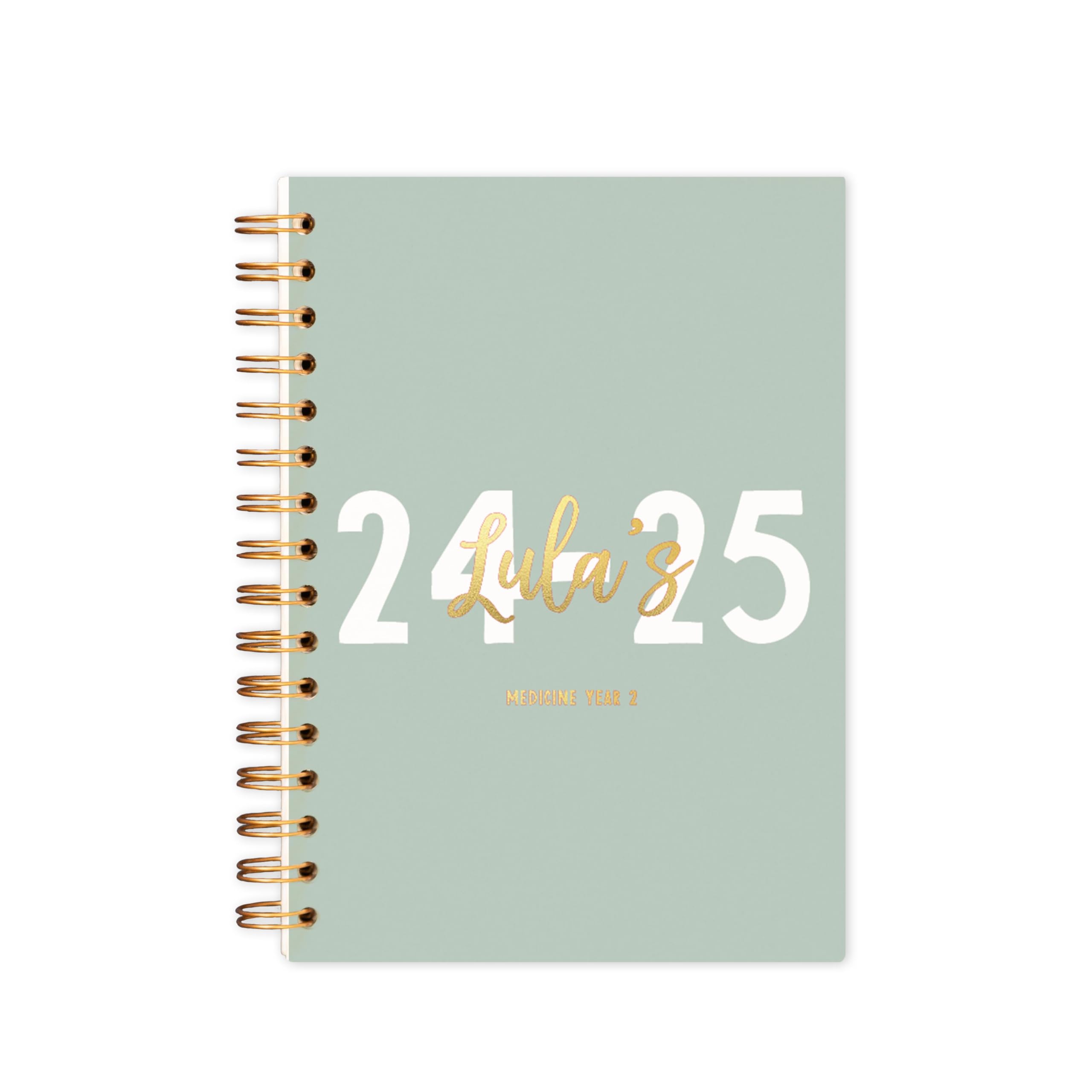 Manta Makes personalised Academic diary 2025-2026 week to view | 2025/26 | mid year | a4 a5 | planner 25-26 (Sage, A4 Hardback)