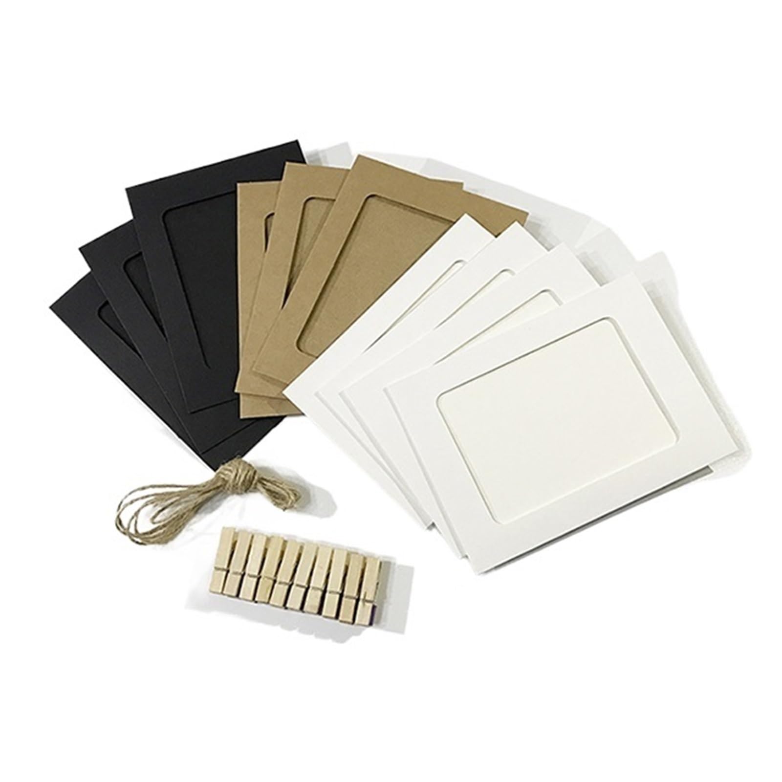 Cardboard Photo Frame 10PCS DIY Photo Frame Paper Picture Wall Decoration for Wedding Graduation Party Booth Props hanging Photos Frames