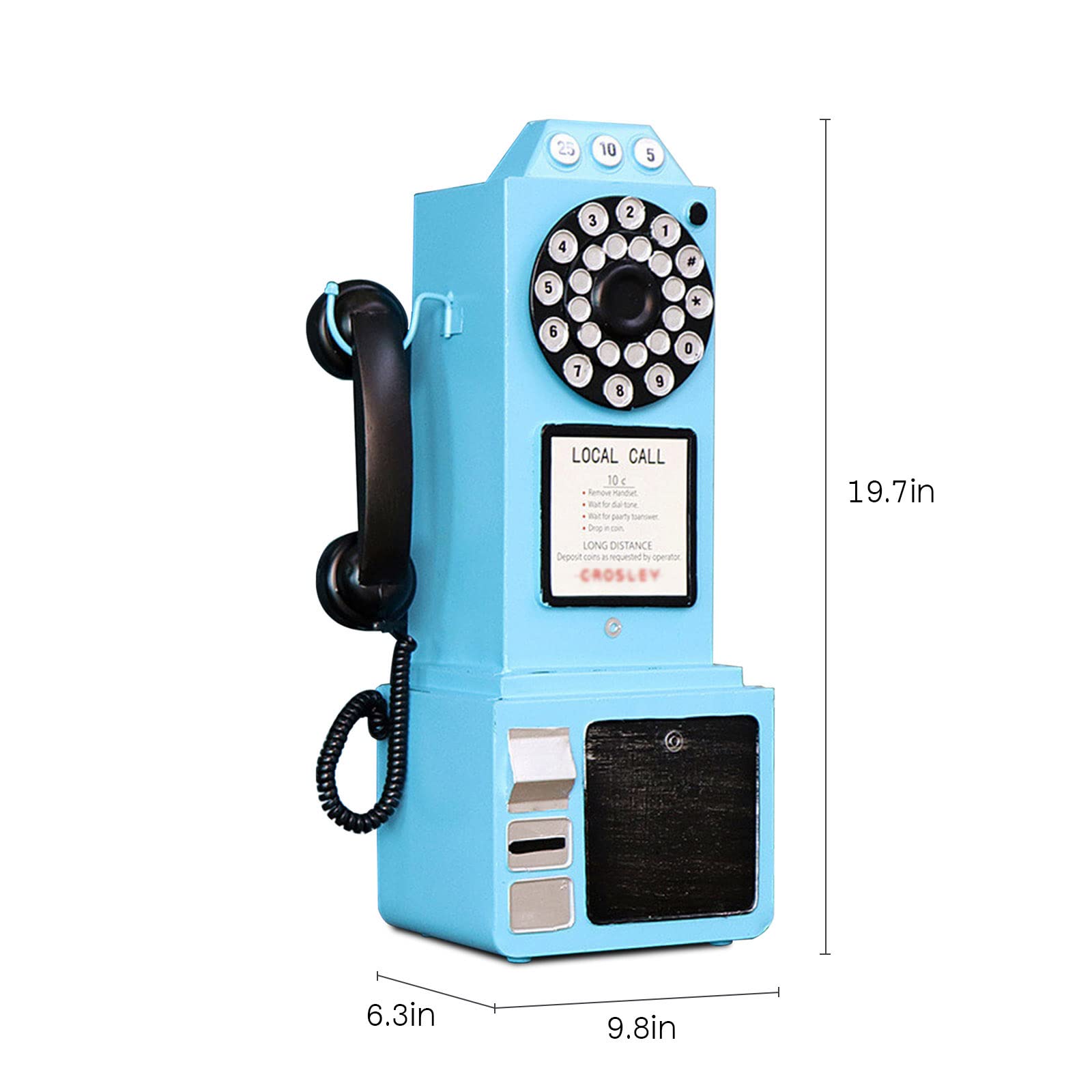 【匿名配送】RANDIX 電話機　アメリカン雑貨　911 ヴィンテージ Amazon.com: Antique Telephone - Rotary Dial Landline Phone Model