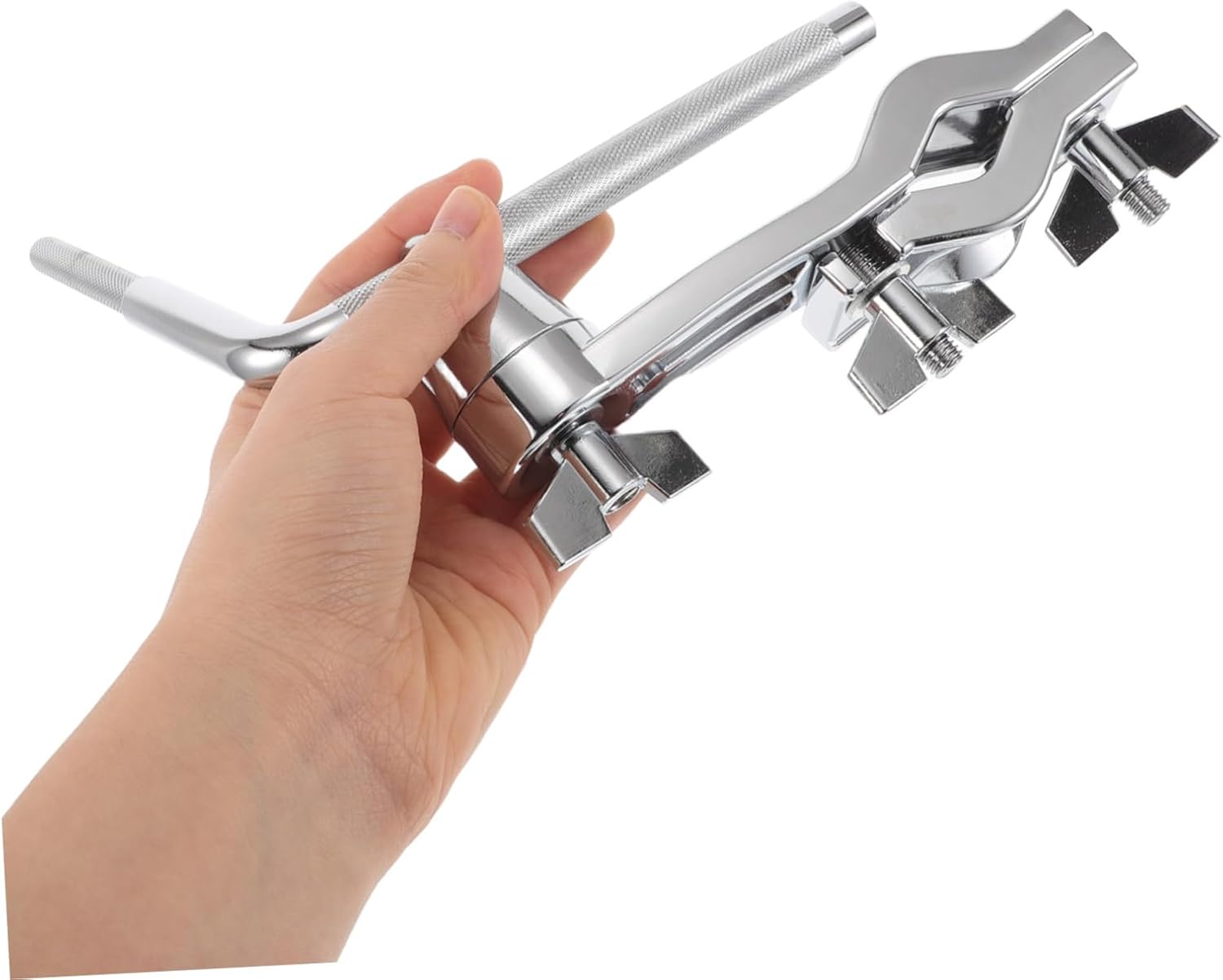 BESTonZON Drum Stand Cowbell Clamp Mount Holder Versatile Drum Extension Rack Accessory