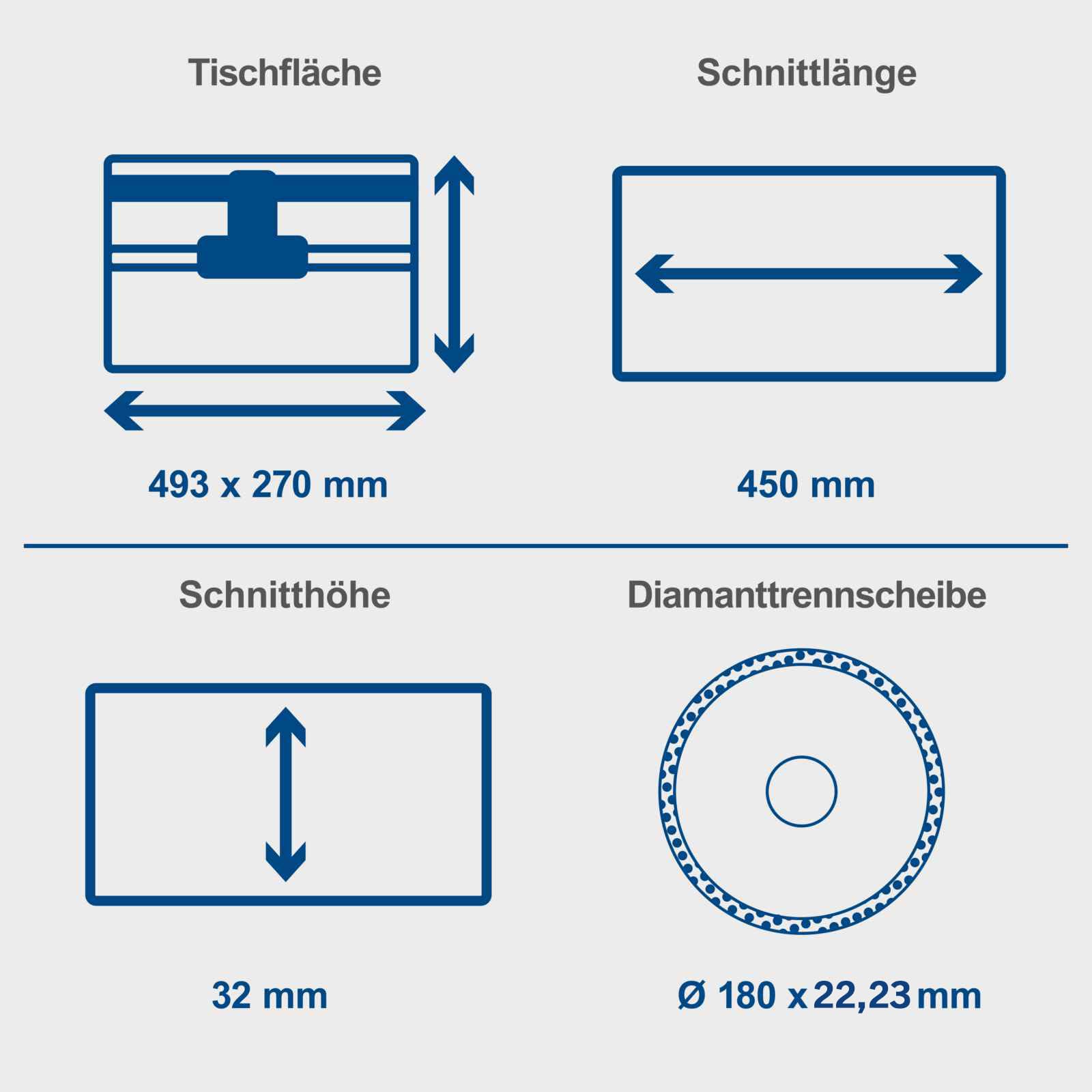 Coupe carrelage électrique SCHEPPACH WTS2000-900W - Ø180mm - avec chariot coulissant