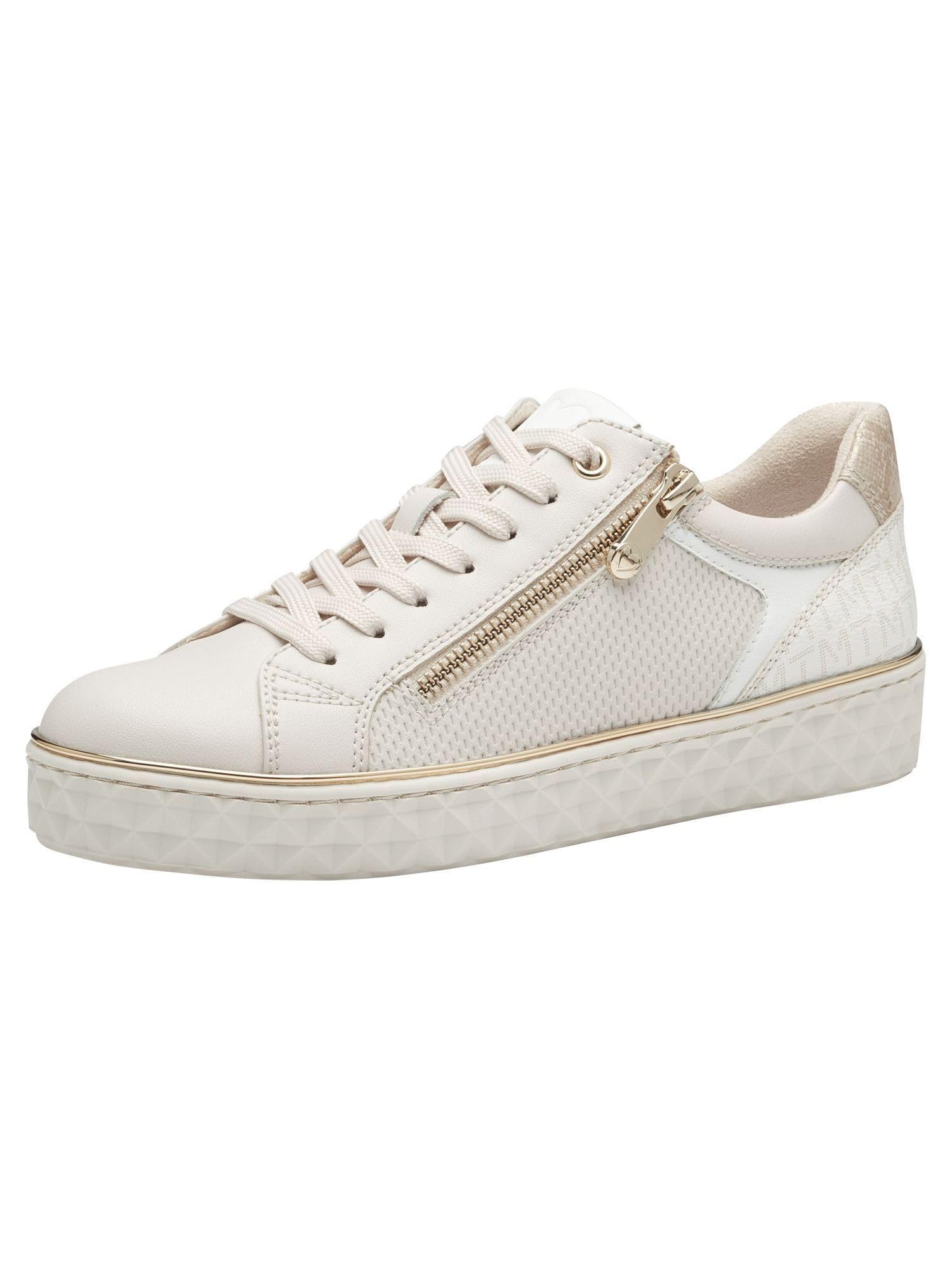 MARCO TOZZI Women's 2-23709-41 Sneaker, Cream Comb, 7.5