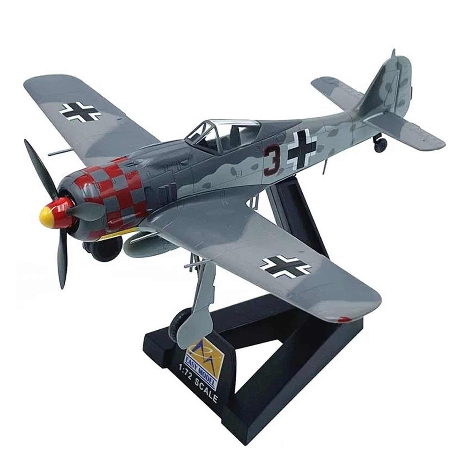 Pressofuso in Metallo pressofuso per Aereo in Scala 1:72 per FW190 A-6 Fighter Modello di Aeroplano finito Simulazione Giocattolo statico da Collezione per Raccolta ed Esposizione