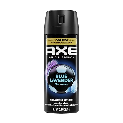 AXE Fine Fragrance Body Spray, Blue Lavender, 72H Freshness, Mint & Amber Notes, Aluminum‑Free |...