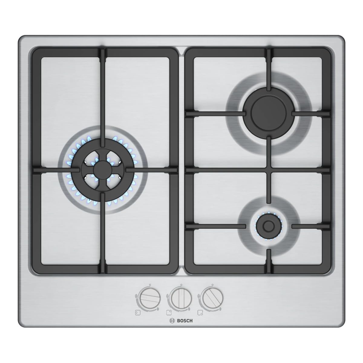 Placa de gas Bosch Serie 4 3 zonas 7300 W gris - PGC6B5K90
