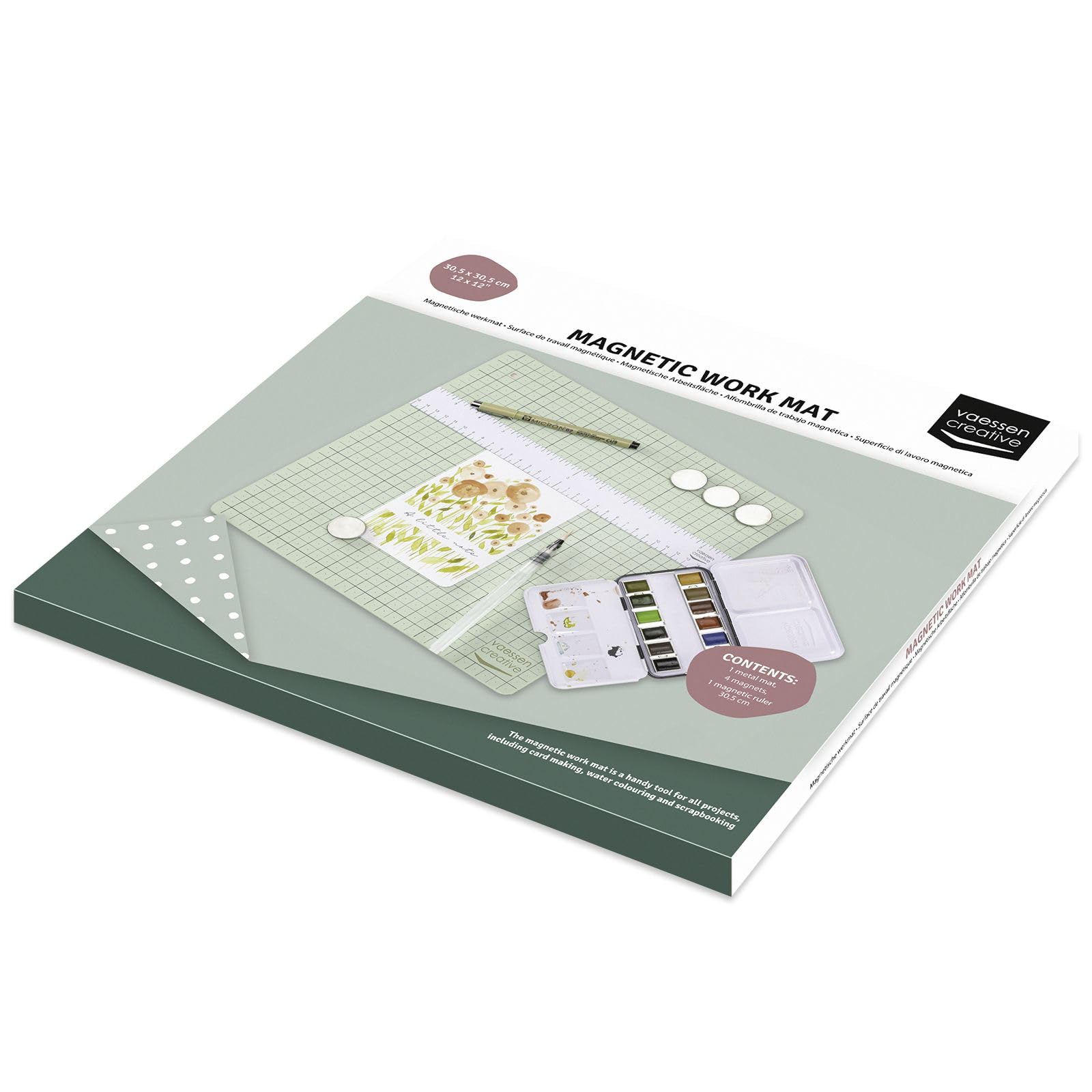 Vaessen Creative Tapis De Travail Magnétique 30,5x30,5cm Menthe