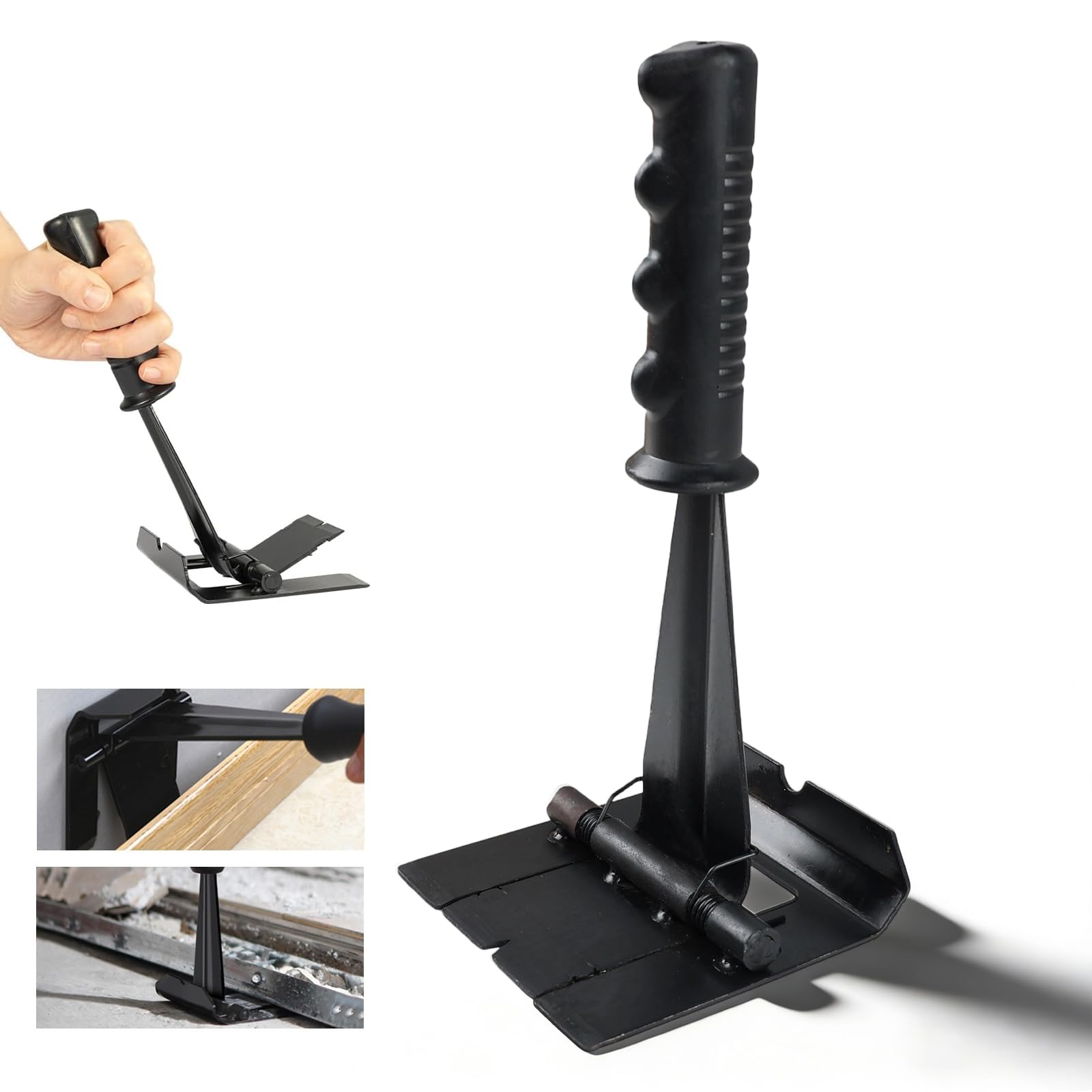 Trim Puller Pry Bar, Metal Tile Skirting Board Removal Tool Nail PullerBaseboard Removal Tool for Carpet Tack Strip Flooring Door Casings