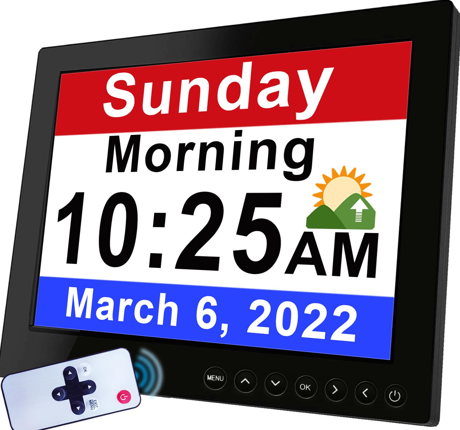 Amazon.com: Véfaîî 30 Alarms Extra Large Digital Clock with Auto