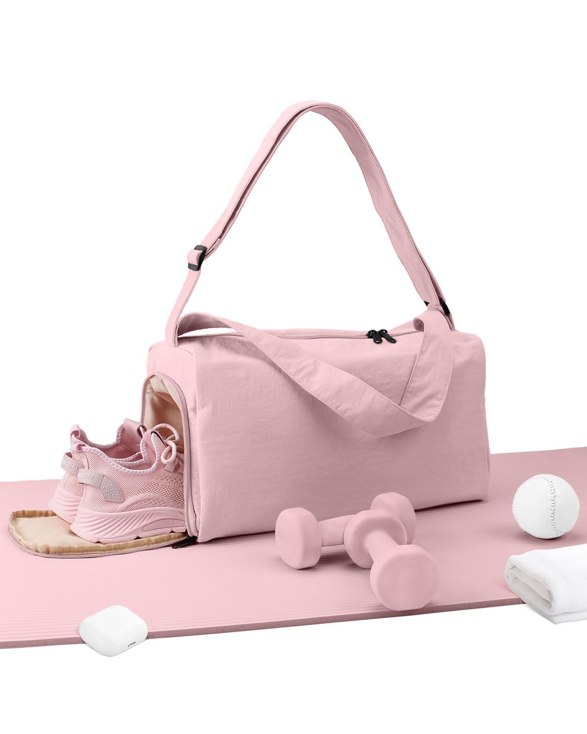 Small Gym Bag For Women With Shoes Compartment Stylish Duffle