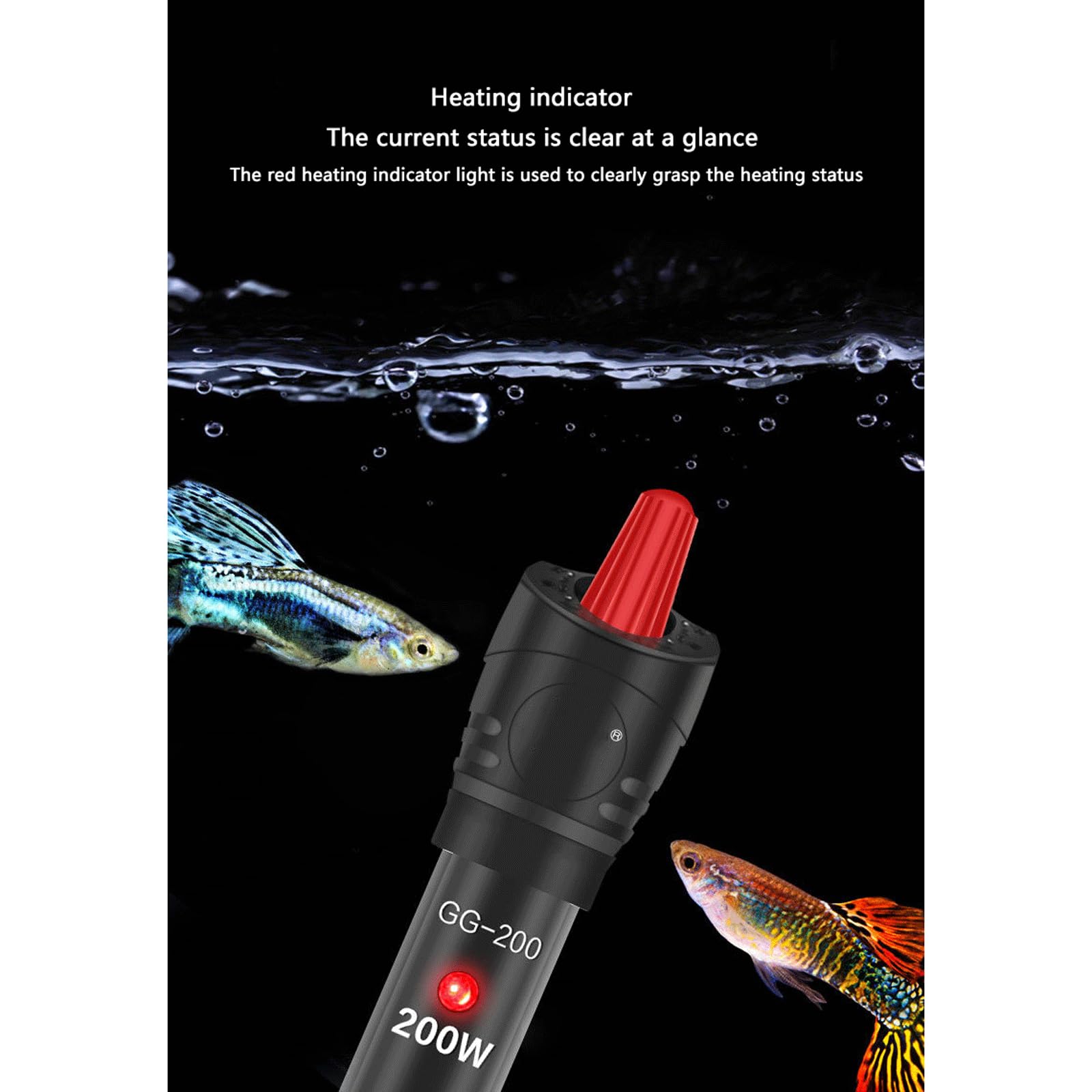Tige chauffante pour Aquarium, température constante Automatique, antidéflagrante, pour réservoir de Tortue, Petit Chauffage pour Aquarium, 50 W (300 W)