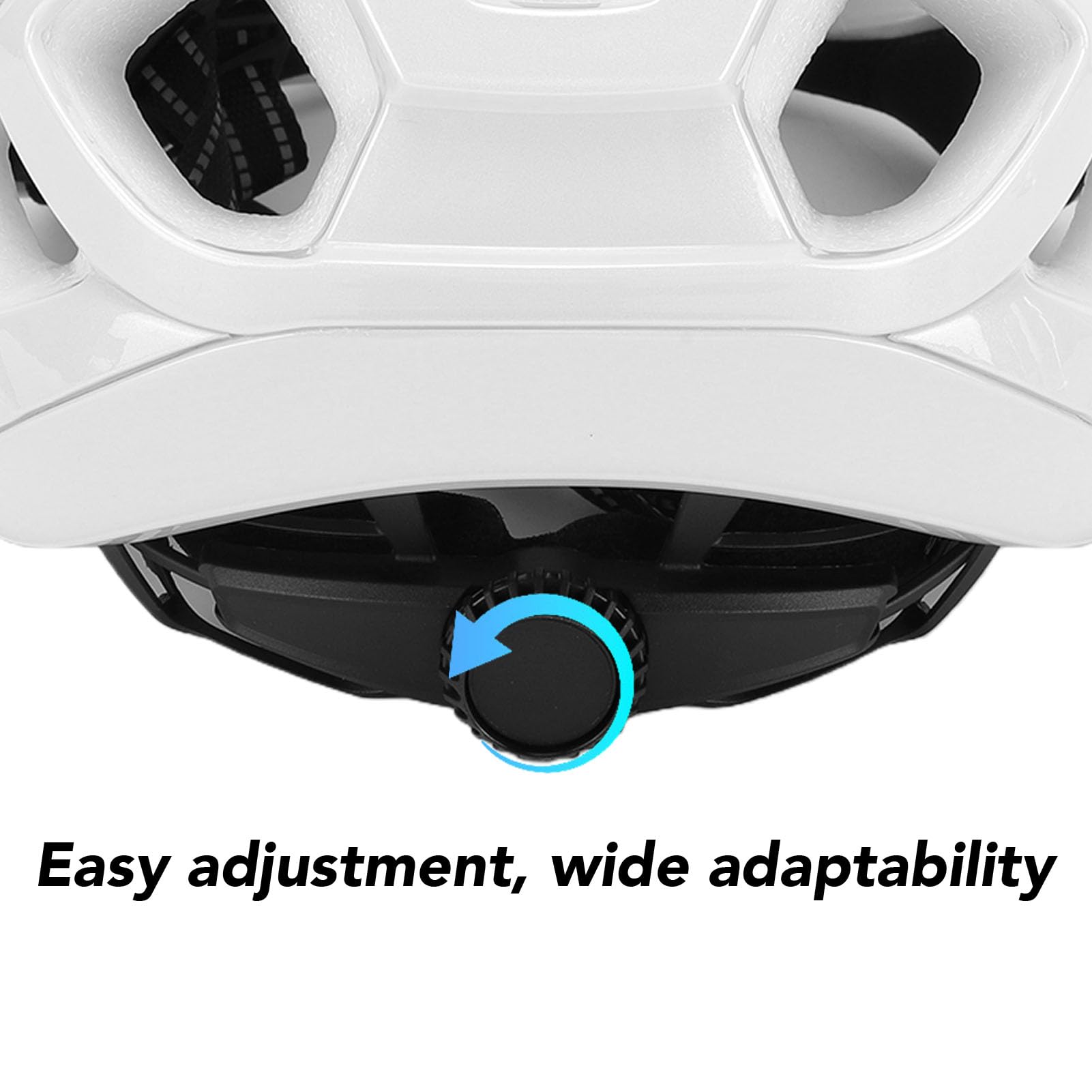 Casco de Ciclismo Ajustable Blanco Brillante Protección Elegante para Hombres Mujeres Ciclismo de Montaña de Carretera