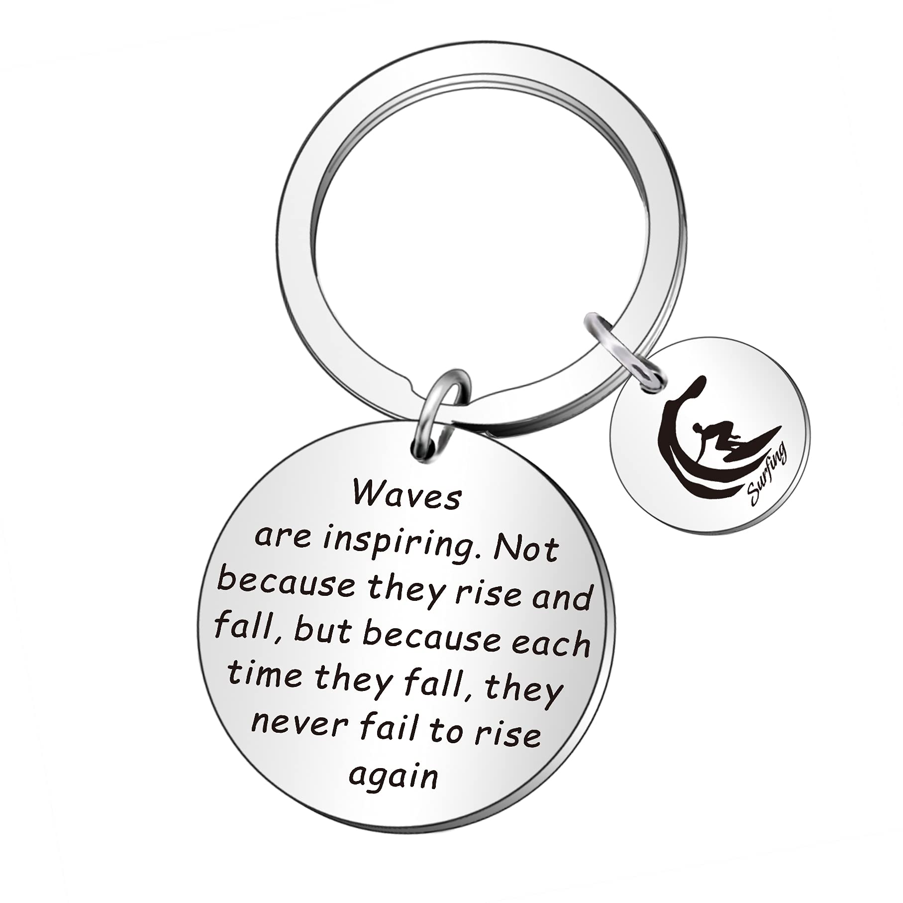 WTOPP Surfer Gifts Ocean Wave Portachiavi Ispirazione Spiaggia Regali