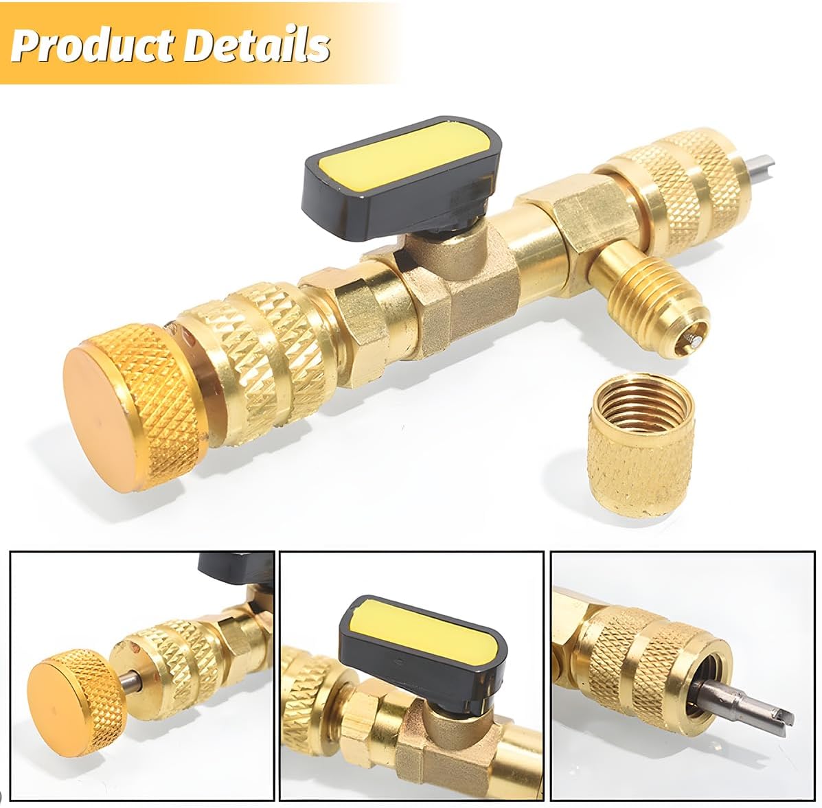18 Pack 1/4 and 5/16 Inch SAE A/C Valve Core Tool Kit image 4