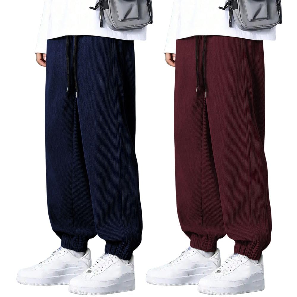 GRECIILOOKS Men's Lycra Cargo Track Pants – Loose Fit Joggers for Men | Korean Style Travel & Lounge Wear with Pockets (Available in Plus Size and Combo Pack of 2)-picture-10