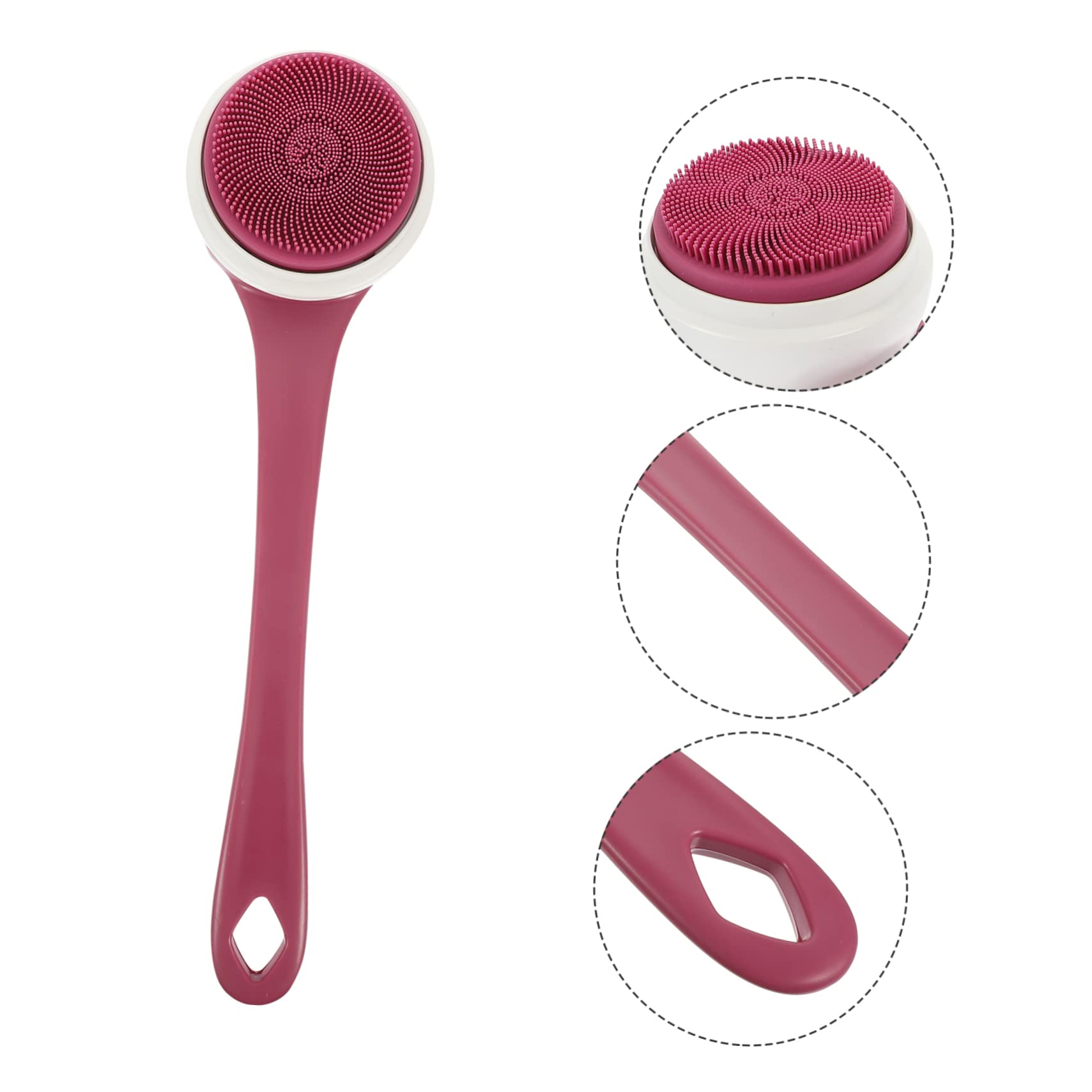 Genérico Cepillo Eléctrico De Cuerpo Con Cabezas Exfoliantes y Velocidades Ajustables Para Ducha y Cuidado De Mujeres y Hombres