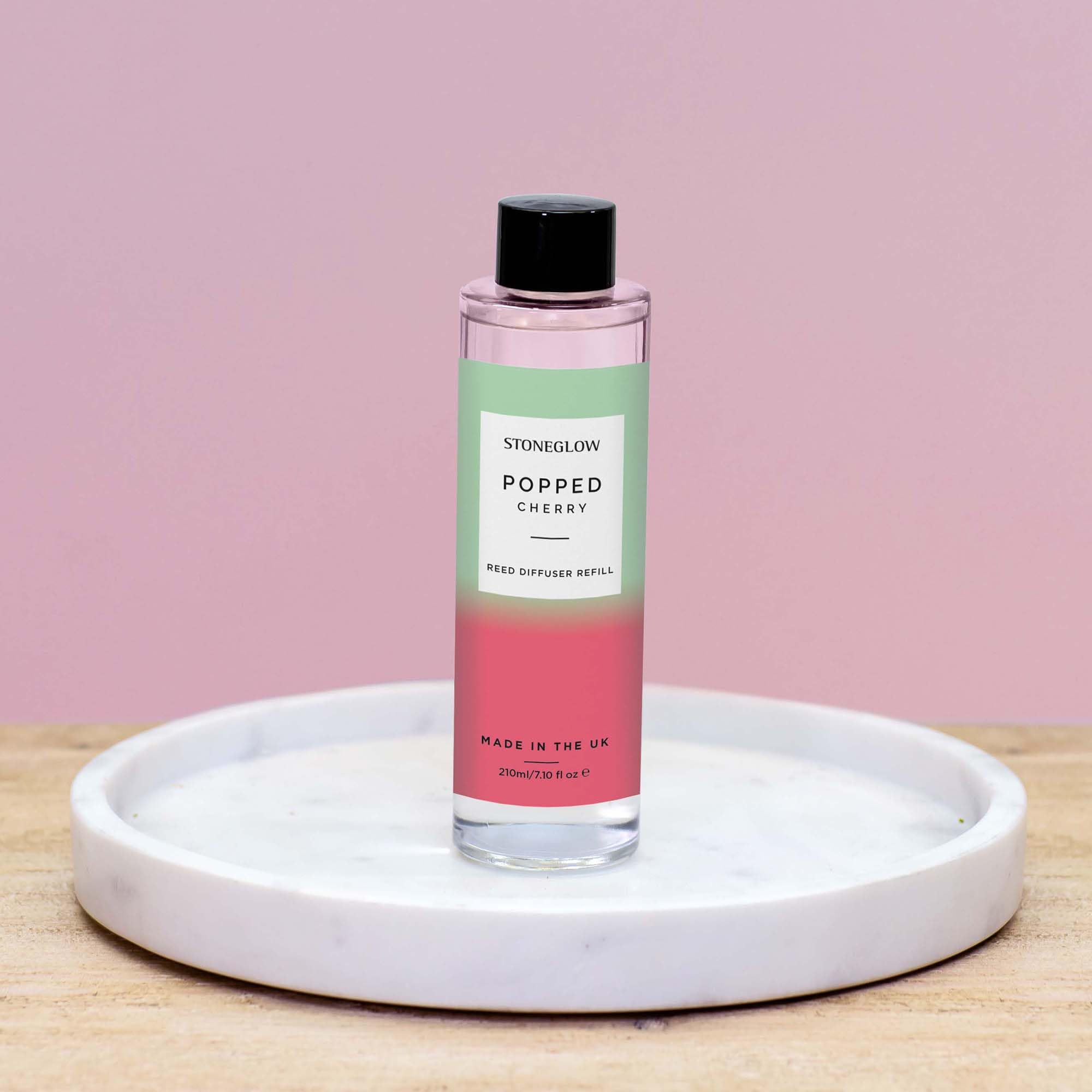 Stoneglow Sol Collection - Popped Cherry - Scented Reed Diffuser Refill 210ml Red