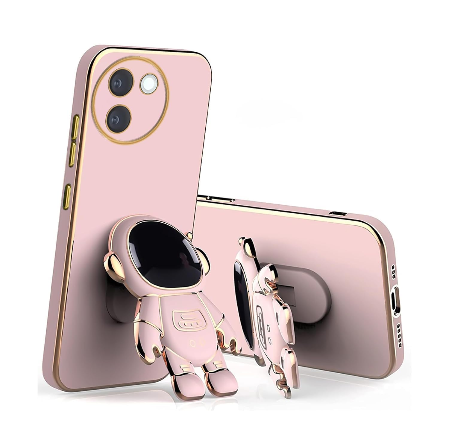 Apurb store for Vivo T3x 5G Case Cute 3D Astronaut Stand Design Camera Protection Shockproof Soft Back Cover (for Vivo T3x 5G, Pink) (B0D98RY5J8) Amazon Price History, Amazon Price Tracker