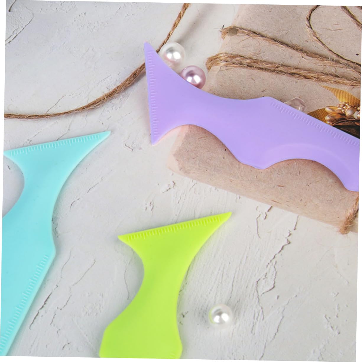 Beaupretty 10pièces Pochoirs Silicone Pour Eyeliner Outils De Maquillage Avec Et Accessoires Pour Maquillage Yeux