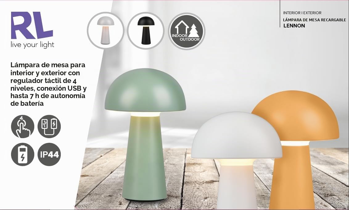 TRIO R52176101 Lámpara Exterior Lennon a Batería