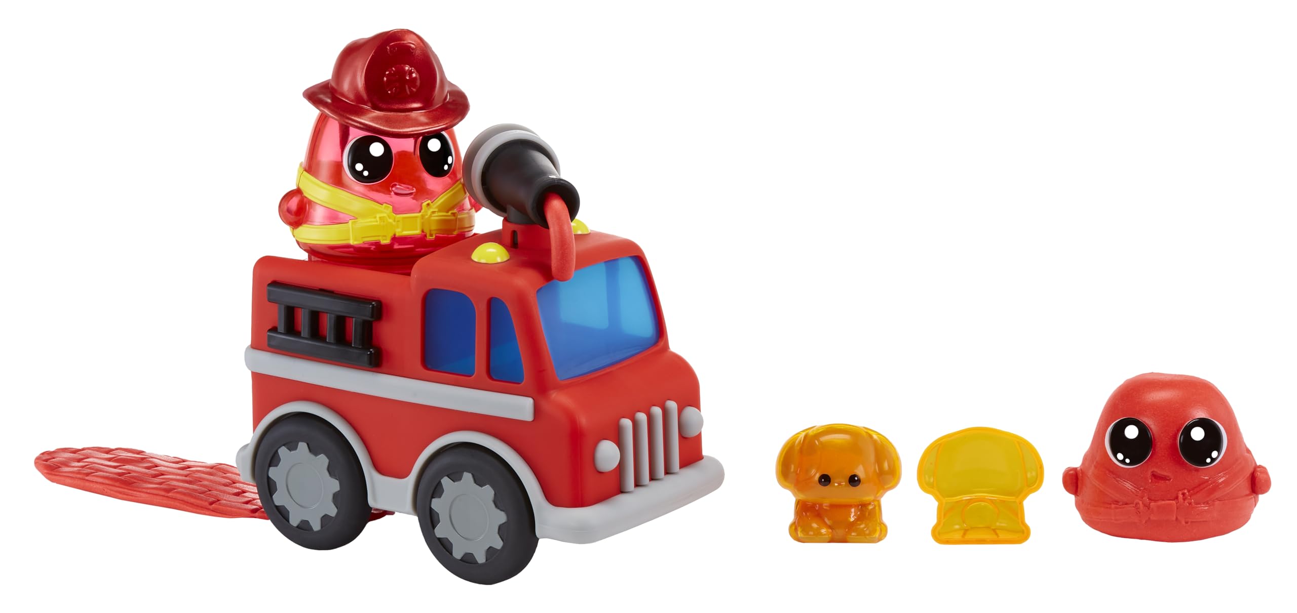 MGA Entertainment DohKins Fire Truck & Firefighter - Knete Trocknet Niemals Aus, Glutenfrei, Geeignet für Sammler und Kinder ab 3 Jahren